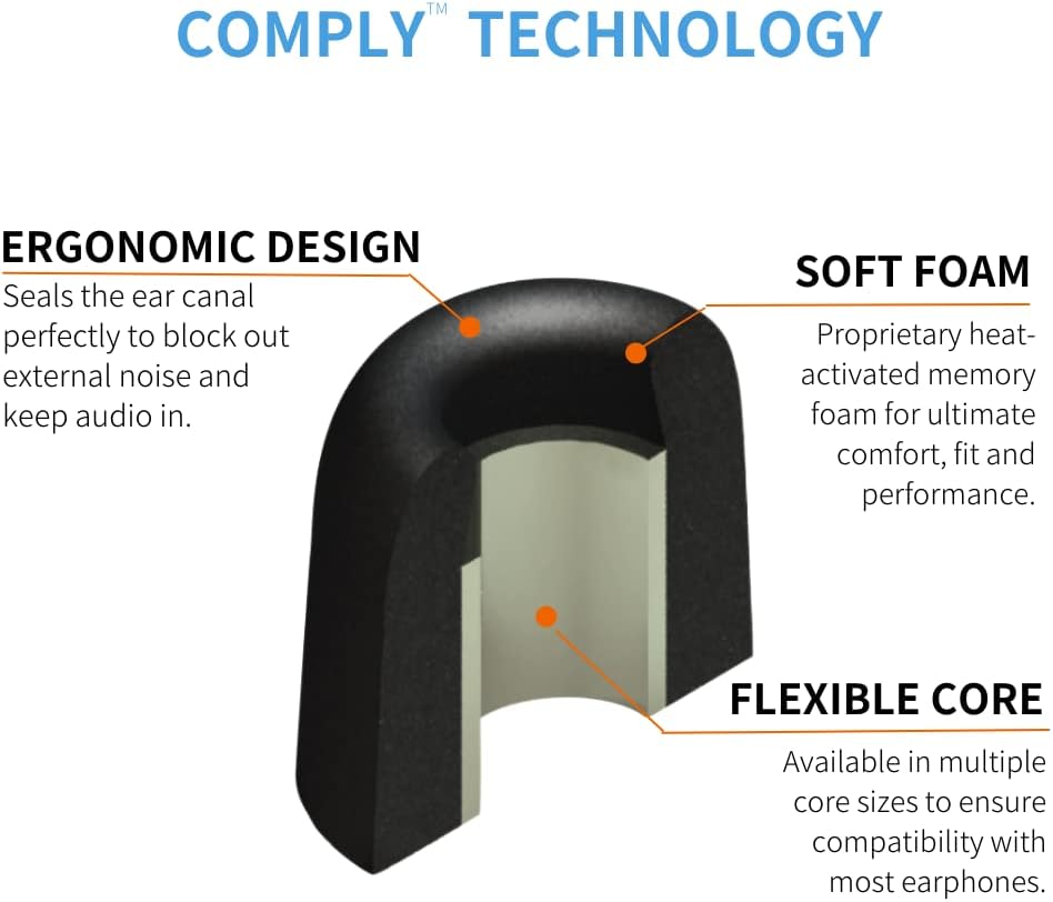Comply Isolation Foam Eartips T-600