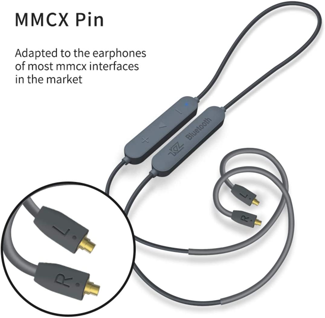 KZ - APTX-HD Bluetooth 5.0 - Enchufe gris B/C/MMCX