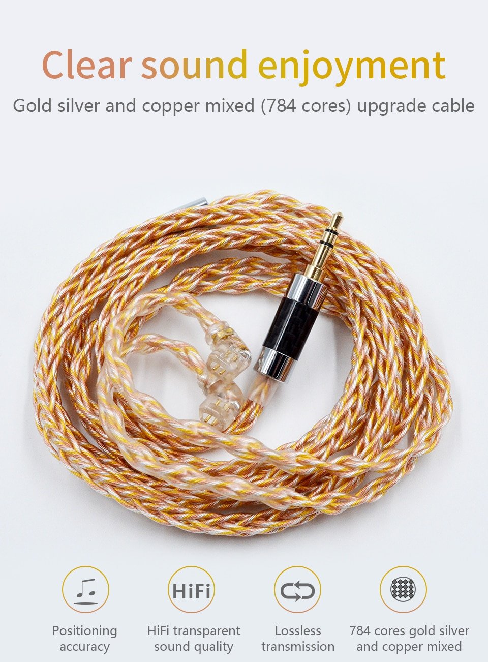 KZ - 90-7 Hoge resolutie 784 Core Upgrade kabel