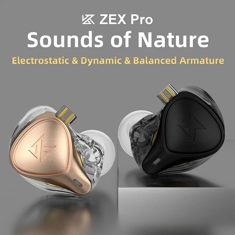 KZ ZEX Pro x Crinacle CRN - Auriculares internos con monitor