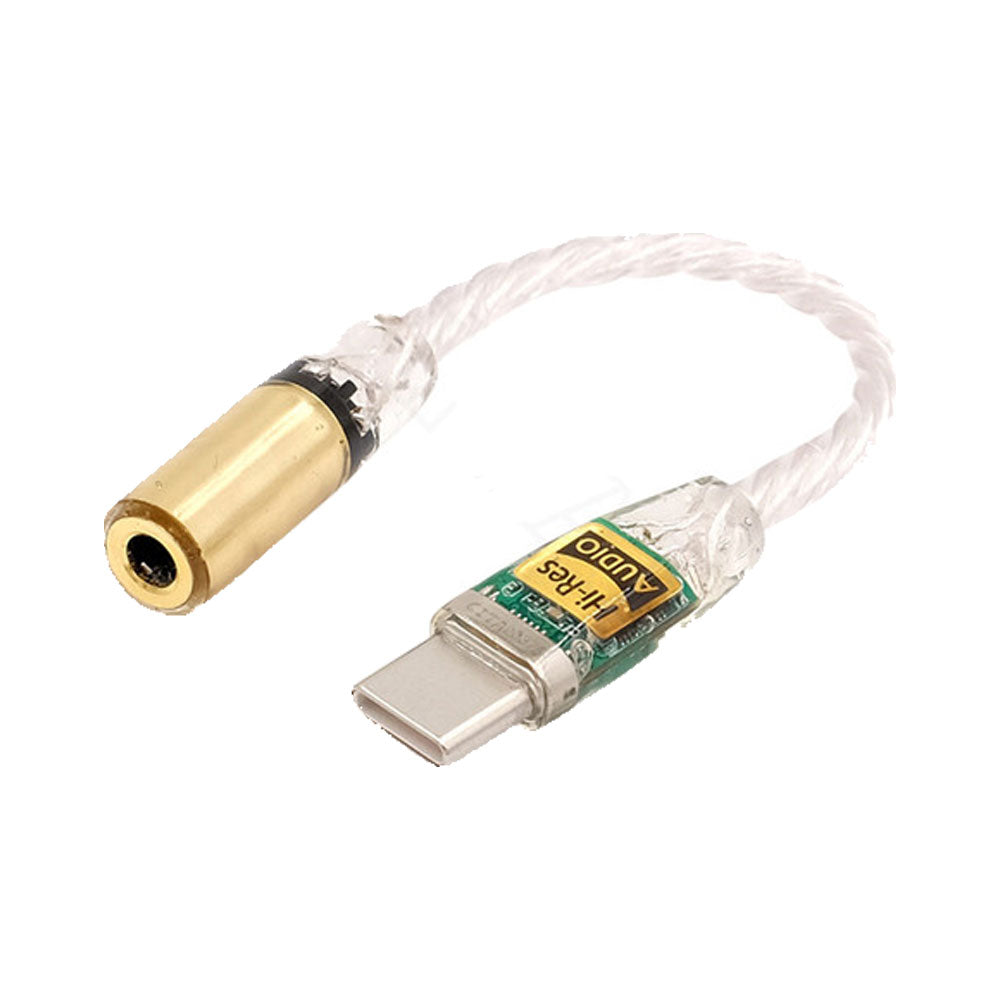 Fixim DAC Median - Convertisseur audio USB C vers jack 3,5 mm Adaptateur Hi-Fi avec puce ALC5686