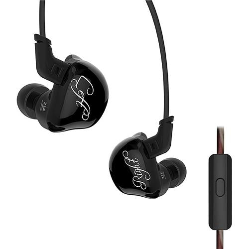 KZ ZSR - Tapones para los oídos de triple conductor de 10 mm